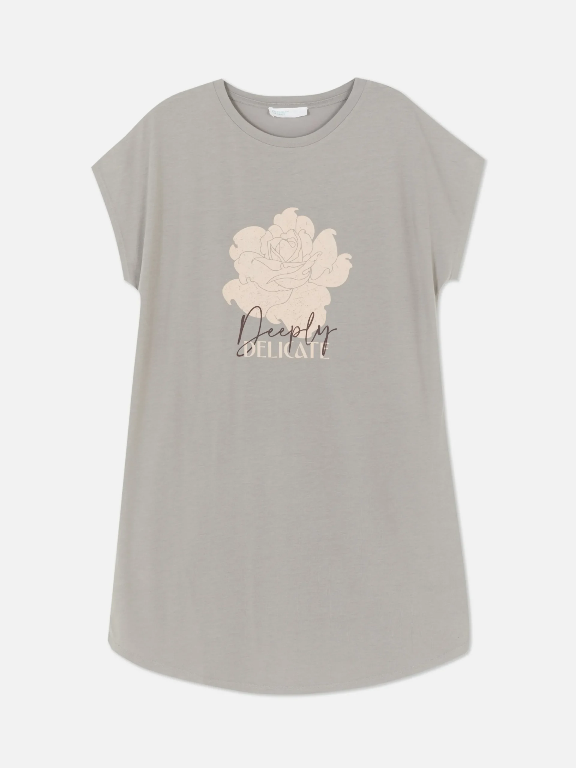 T-shirt Comprida Gola Redonda