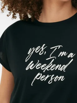 T-shirt Comprida Gola Redonda