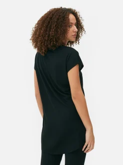 T-shirt Comprida Gola Redonda