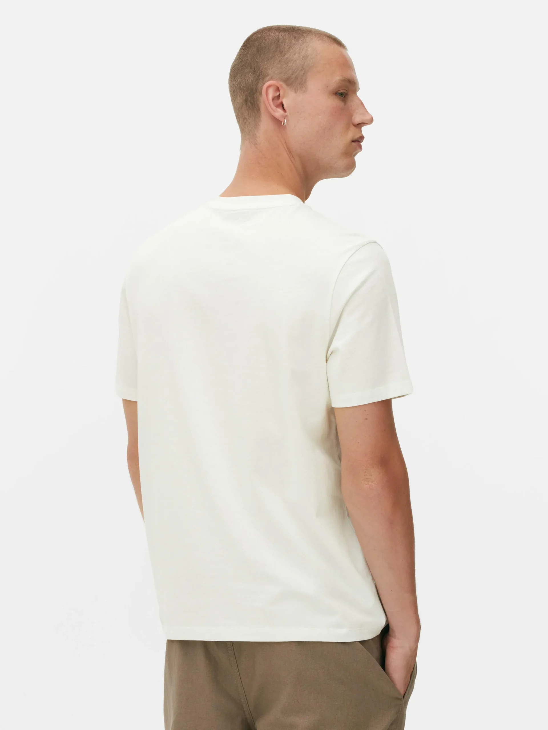 T-shirt Corte Regular Decote Redondo