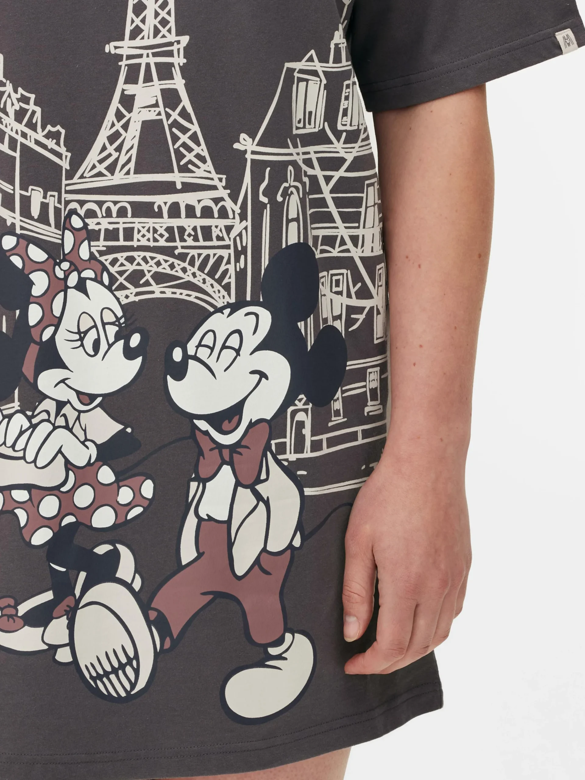 T-shirt Dormir Disney Mickey Mouse E Minnie Mouse Paris