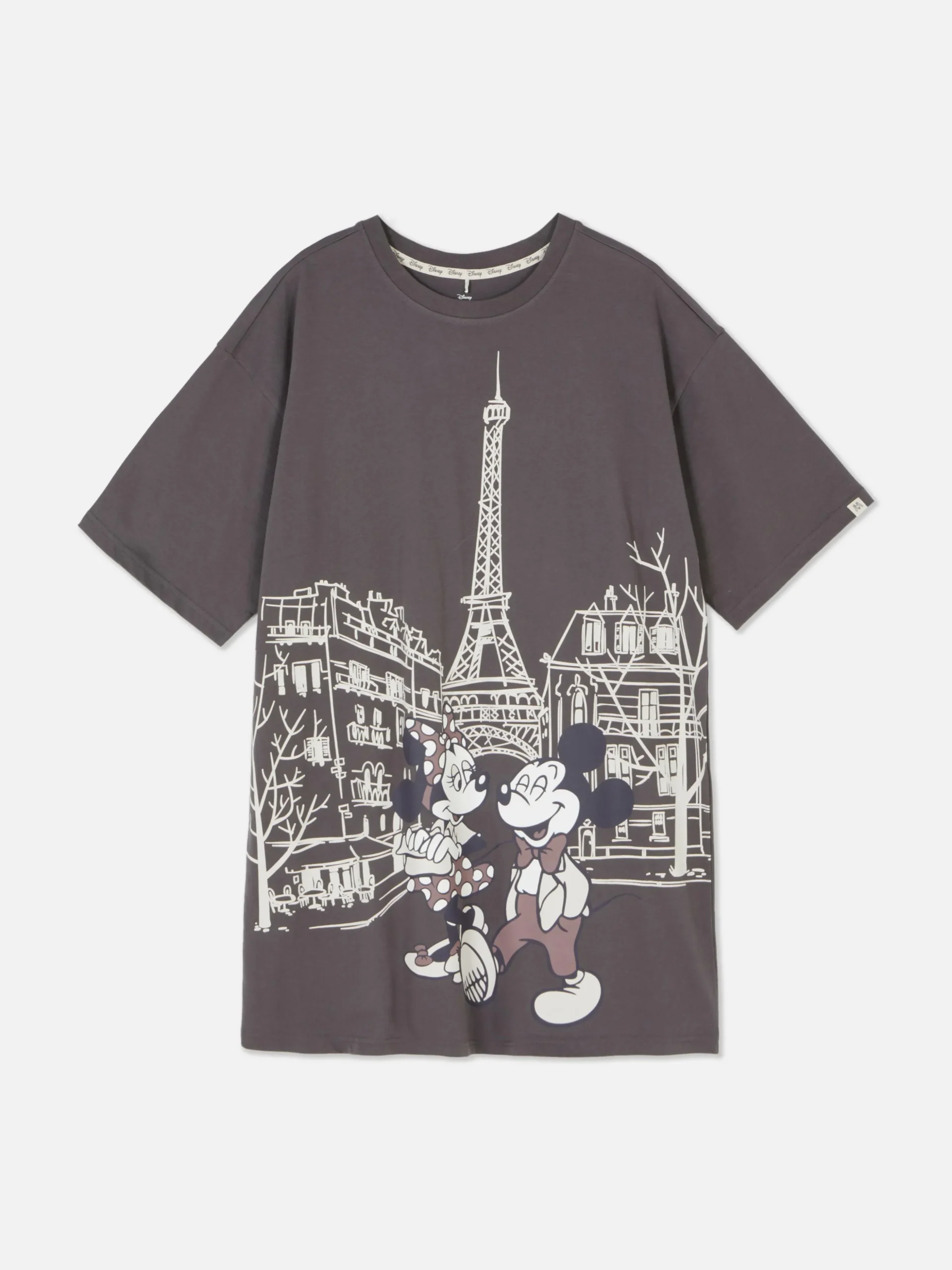 T-shirt Dormir Disney Mickey Mouse E Minnie Mouse Paris