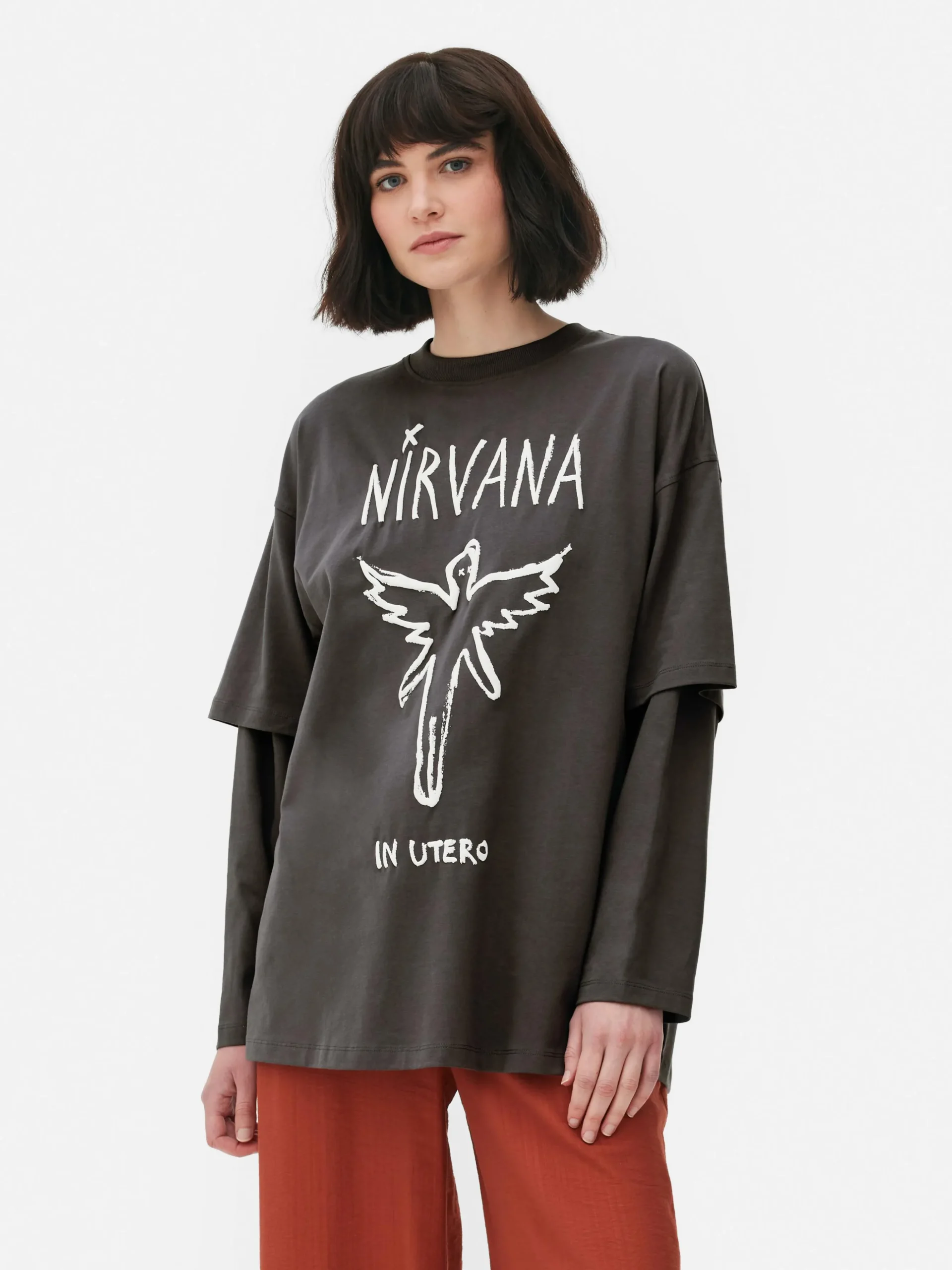 T-shirt Dupla Camada Nirvana