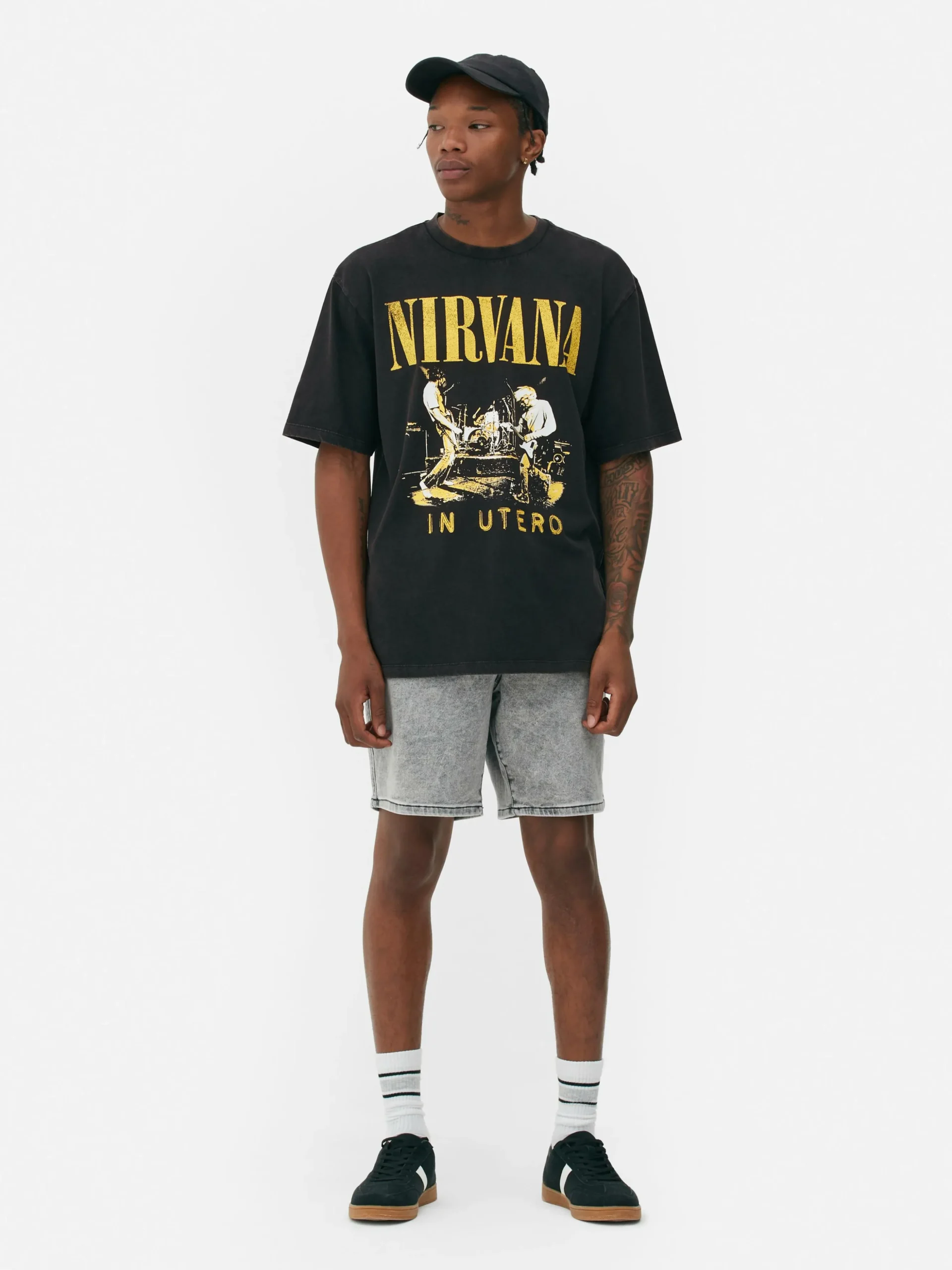 T-shirt Efeito Lavagem Nirvana