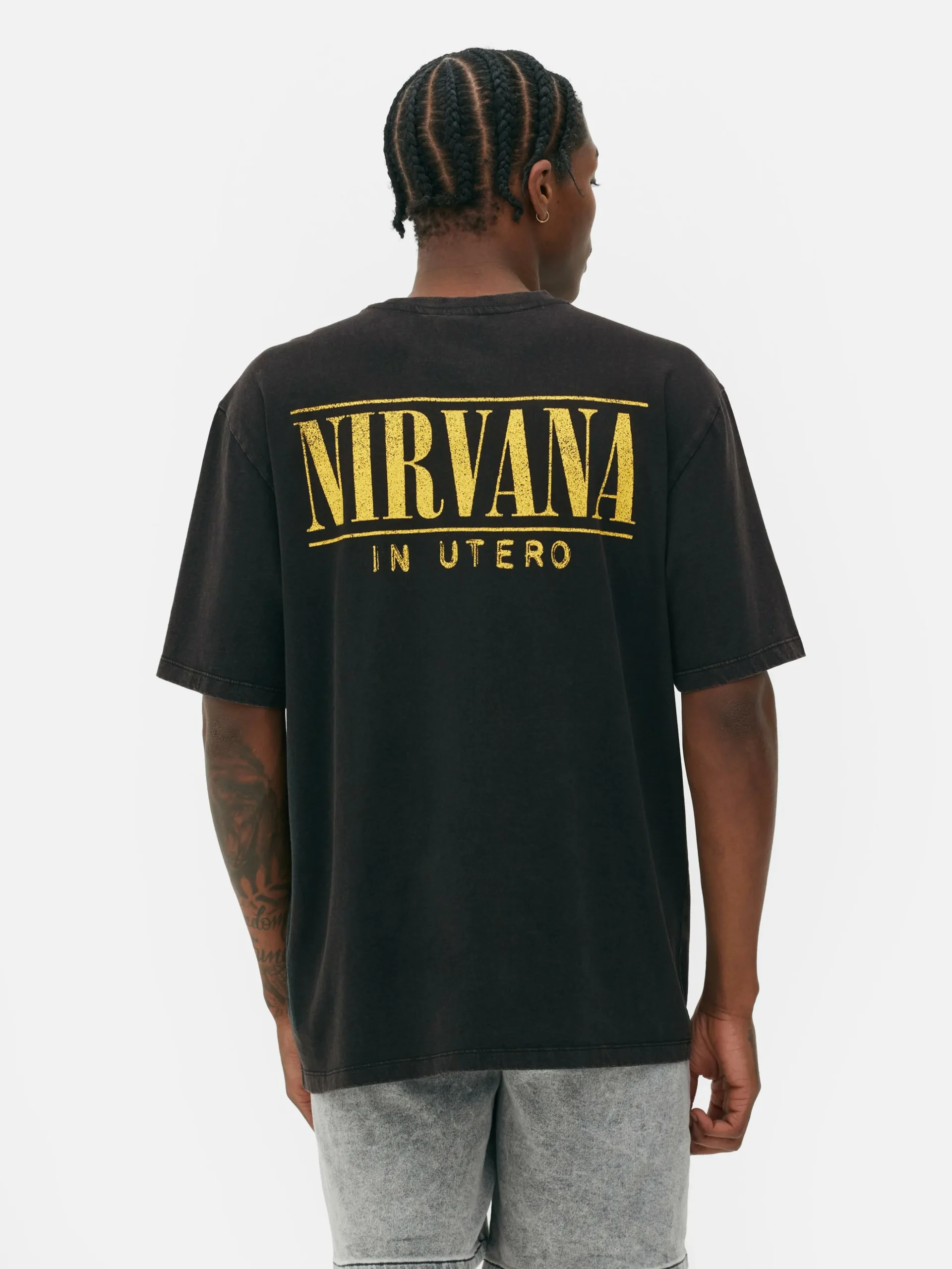 T-shirt Efeito Lavagem Nirvana