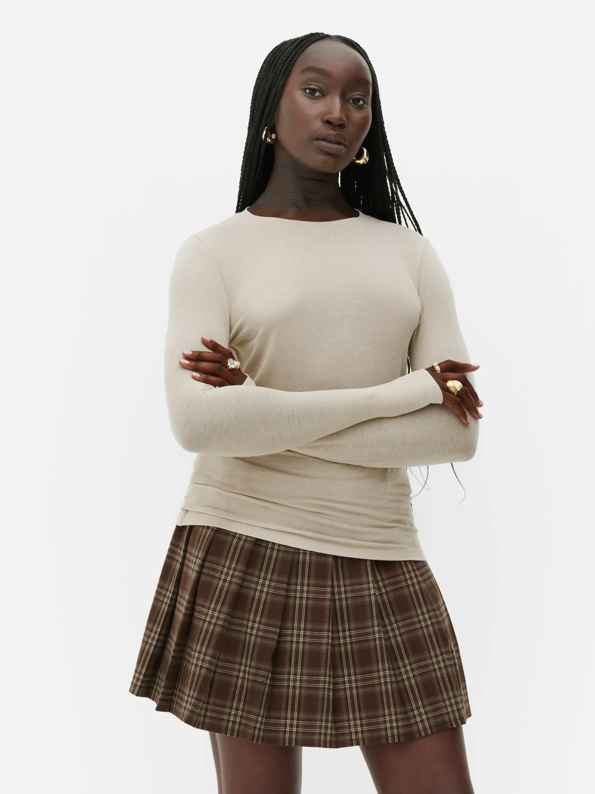 T-shirt Elástica Manga Comprida Rita Ora