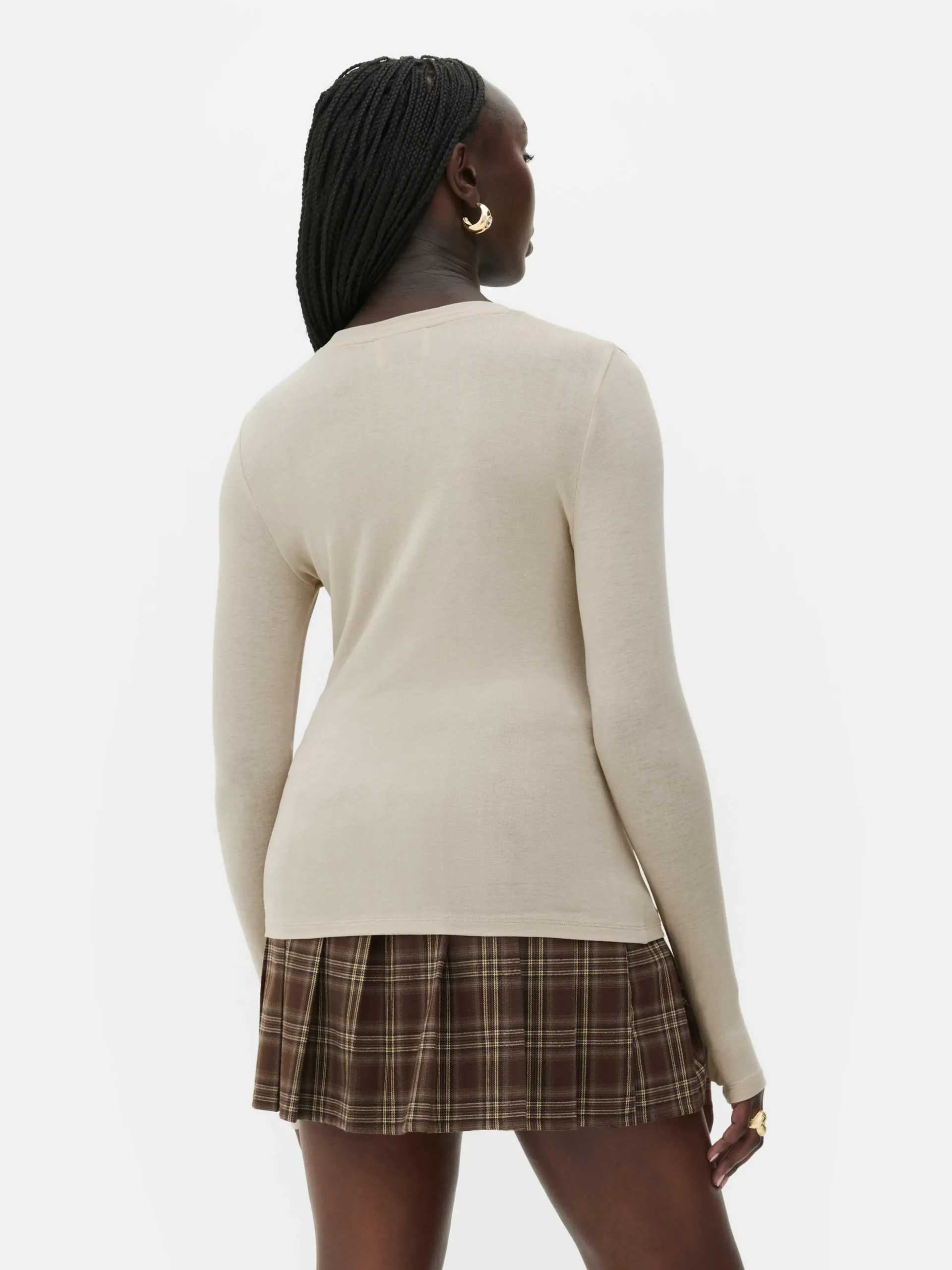 T-shirt Elástica Manga Comprida Rita Ora