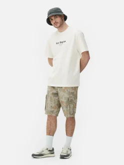 T-shirt Estampado Estátua Los Angeles