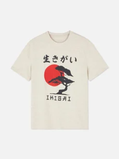 T-shirt Estampado árvore Japonesa