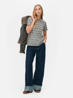 T-shirt Gola Redonda Riscas