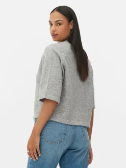 T-shirt Malha Corte Largo