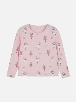 T-shirt Manga Comprida Gráfico Ballet