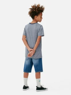 T-shirt Manga Curta Riscas Finas