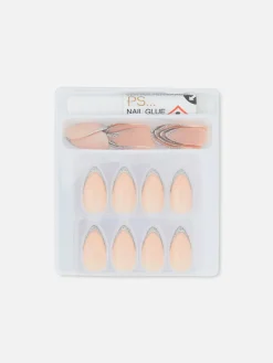 Unhas Postiças Brilhos Pontiagudas PS...