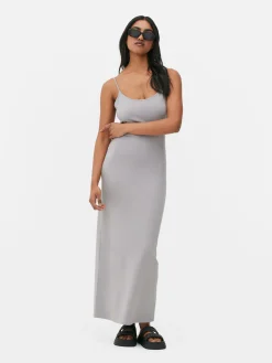 Vestido Alças S/ Fecho Midaxi