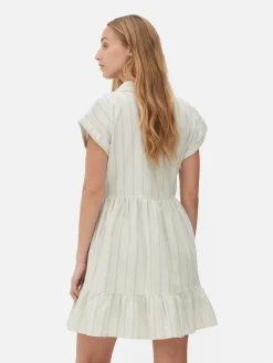 Vestido Camiseiro Mini Manga Curta