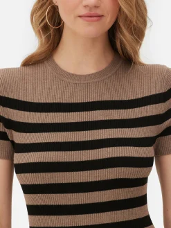 Vestido Camisola Midi Manga Curta