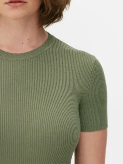 Vestido Camisola Midi Manga Curta