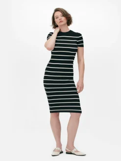 Vestido Camisola Midi Manga Curta