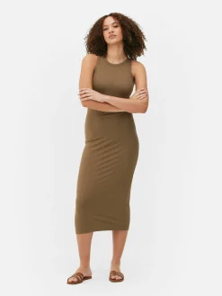 Vestido Midi Desportivo Canelado