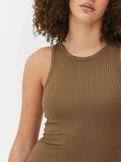 Vestido Midi Desportivo Canelado