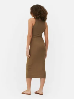 Vestido Midi Desportivo Canelado