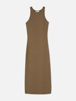 Vestido Midi Desportivo Canelado