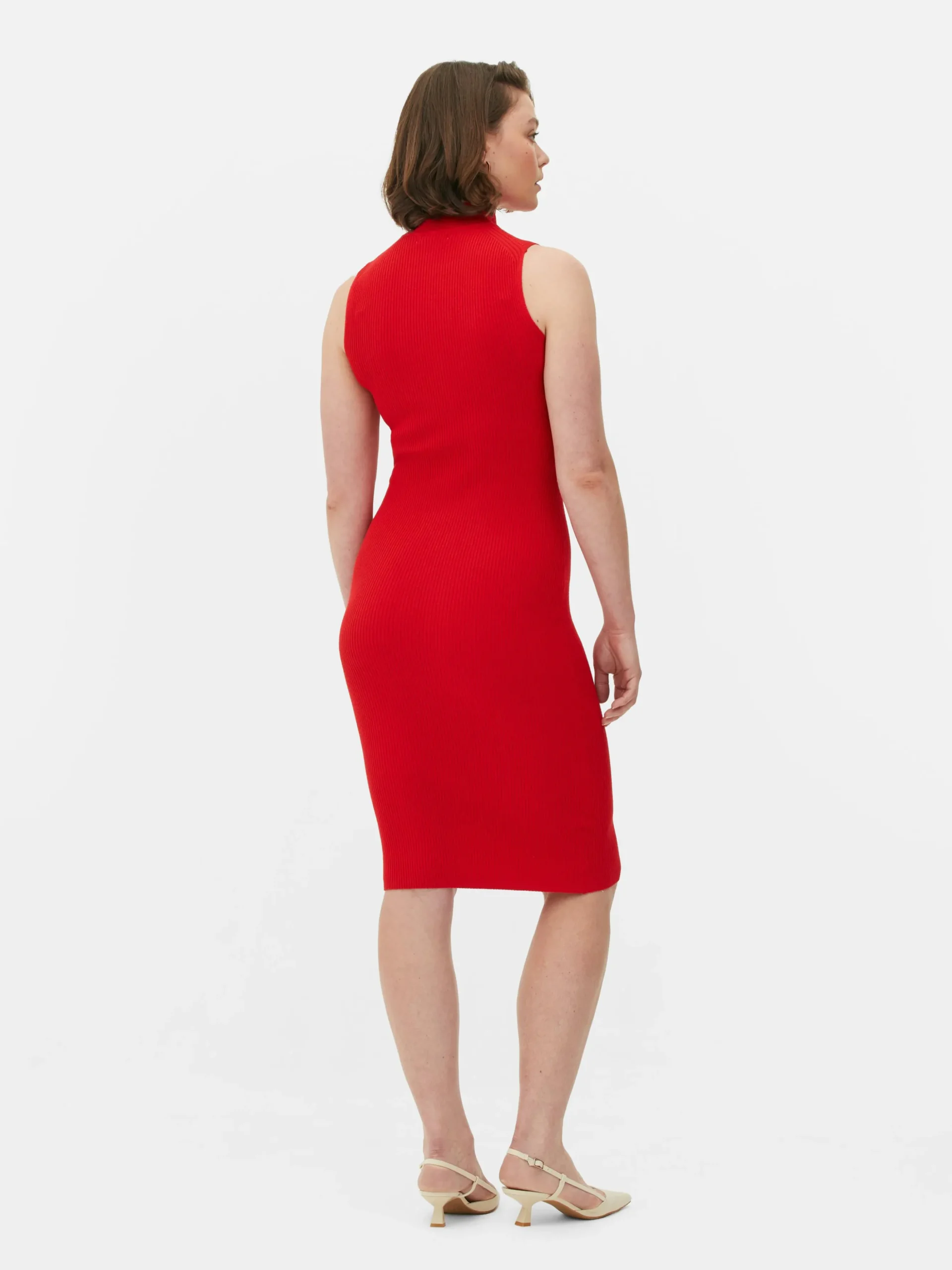 Vestido Midi Malha S/ Mangas