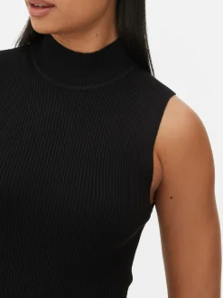 Vestido Midi Malha S/ Mangas