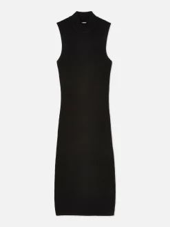 Vestido Midi Malha S/ Mangas