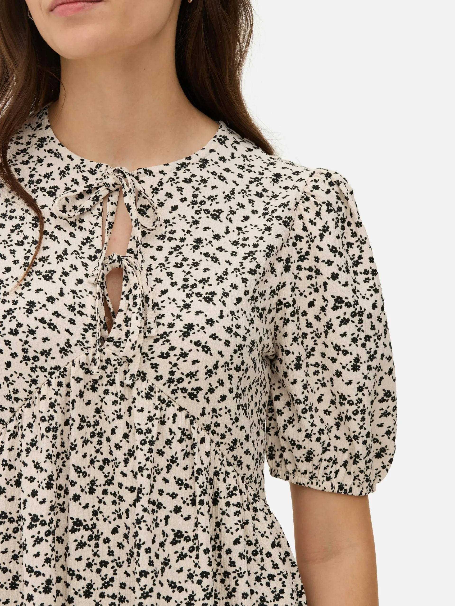 Vestido Mini Franzido Enrugado