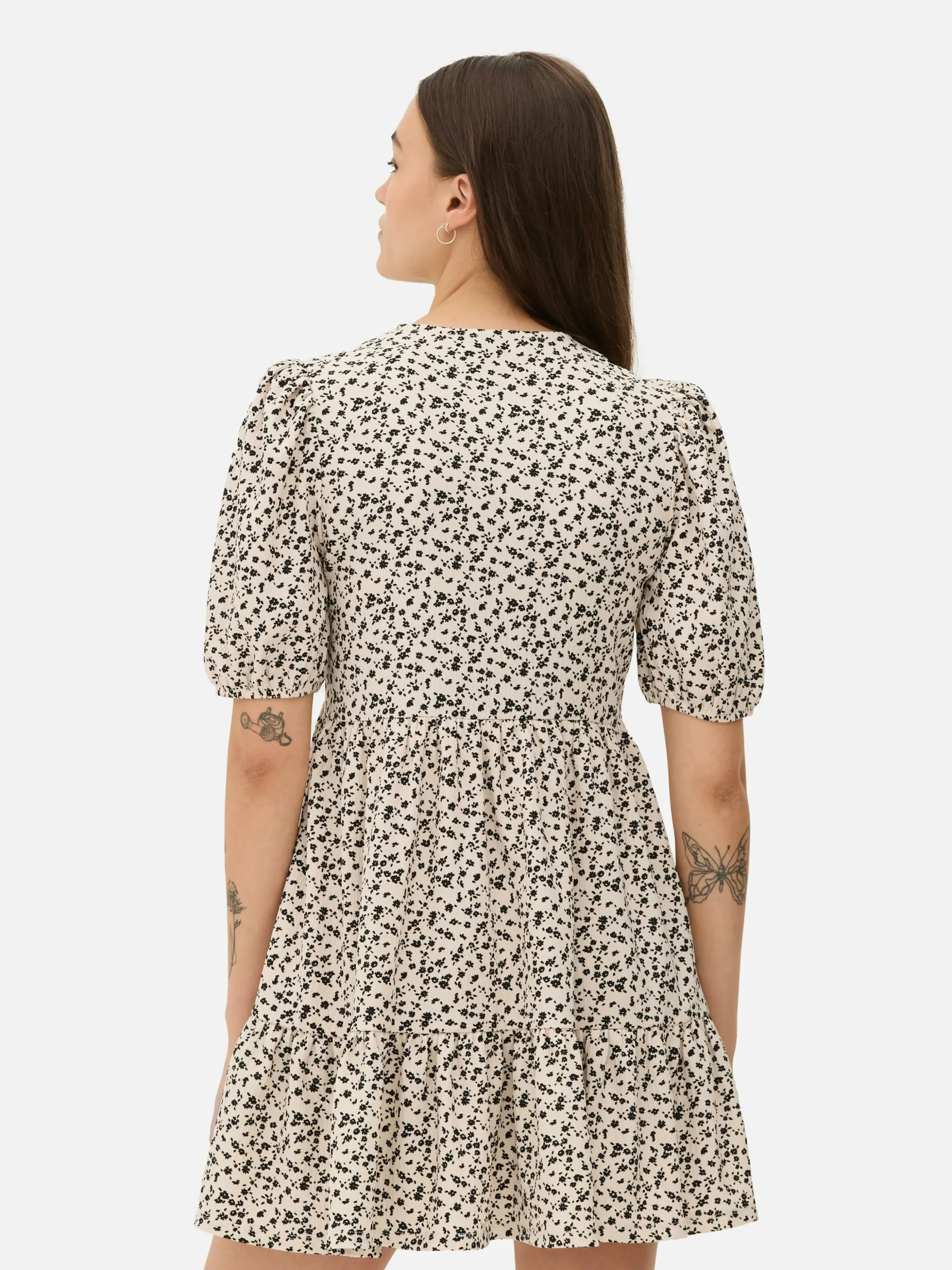 Vestido Mini Franzido Enrugado