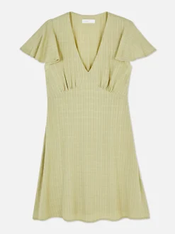 Vestido Mini Manga Curta