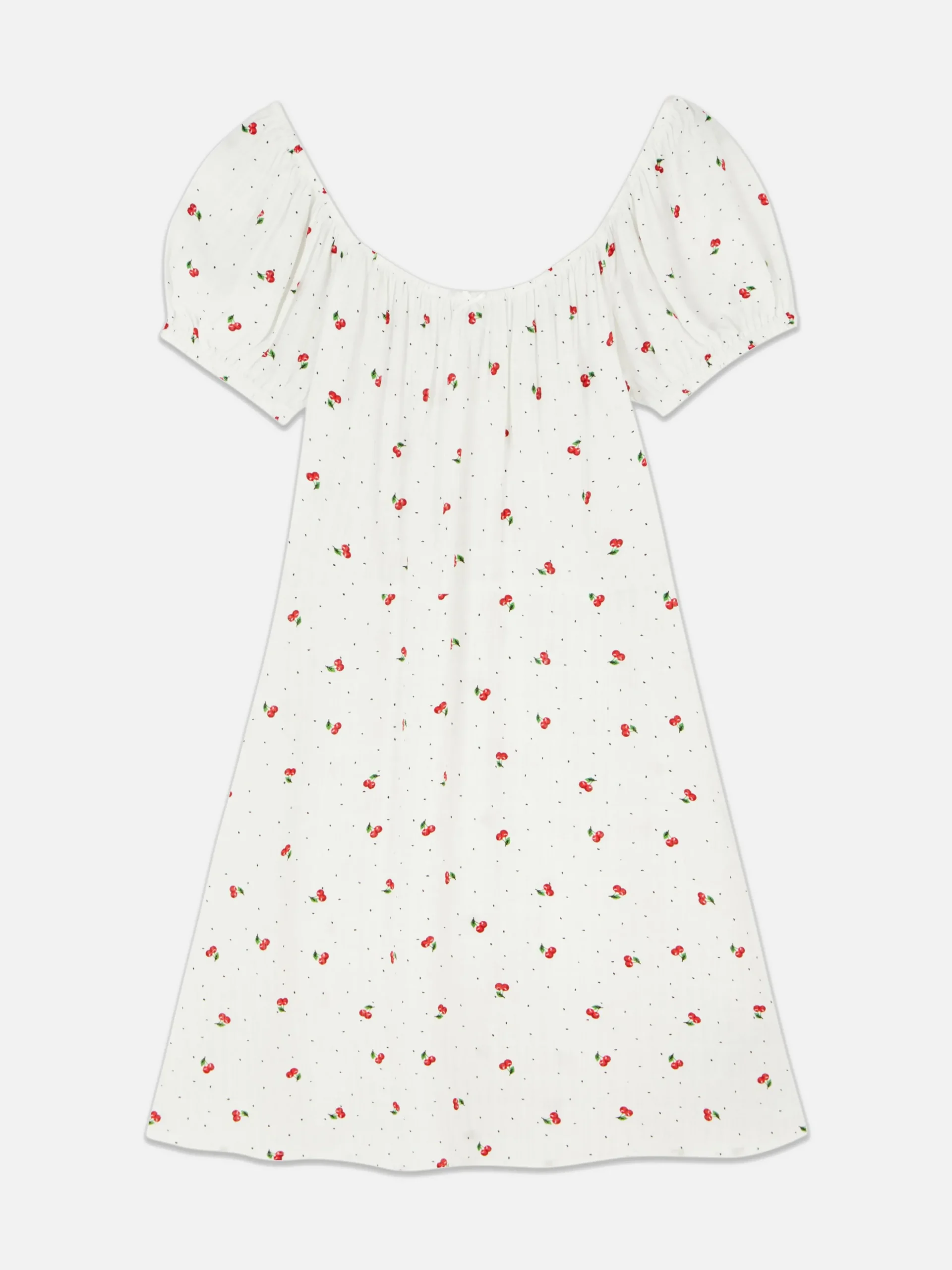 Vestido Mini Manga Curta